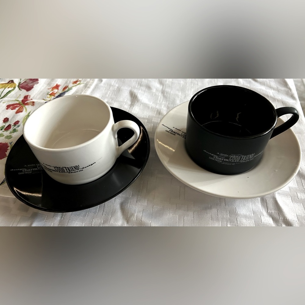 Set of Good Friend Cappuccino cups